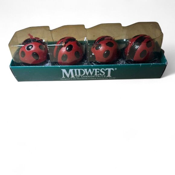 VTG Lot 2 Packs Ladybug Decorative Candles Novelty - Picture 4 of 7
